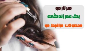 در این تصویر به کاربر محصولات مراقبط مو پیشنهاد داه میشه